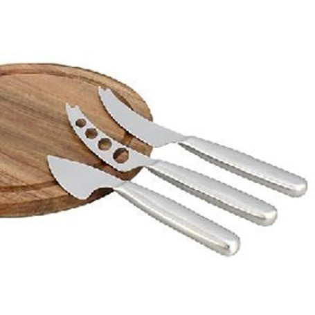 Planche a decouper - MENASTYL - 5040076 - Rectangulaire - En bois d'acacia - Avec 3 couteaux a fromage en inox 36,74 €