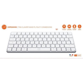 Mini clavier - Touches plates - MOBILITY LAB - KMP2000W - AZERTY - FR - Multi-connexions - Blanc Mini clavier - Touches plates - MOBILITY LAB - KMP2000W - AZERTY - FR - Multi-connexions - Blanc 45,10 €