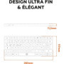 Mini clavier - Touches plates - MOBILITY LAB - KMP2000W - AZERTY - FR - Multi-connexions - Blanc 45,10 €