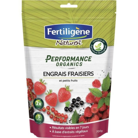 FERTILIGENE Engrais Performance Organics Fraisiers et Petits Fruits - 700 g 24,49 €