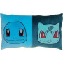 Coussin double face - Carré - POKEMON - Pikachu et Starter - Microfibre - 60 x 40 cm