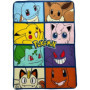 Plaid - POKEMON - 8 Pokemon - 100 x 140 cm