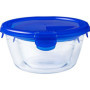 Lot de 3 Lunch Box - PYREX - Cook & Go - Verre - Rond - Couvercle hermétique - 0,7 L