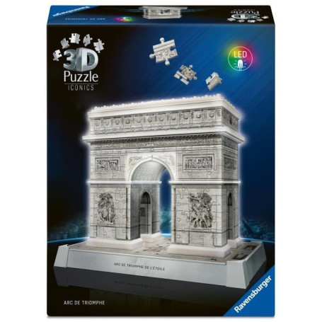 Puzzle 3D Iconics - Arc de Triomphe illuminé