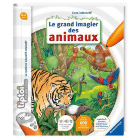 tiptoi, Livre interactif, Le grand imagier des animaux, 4 ans, 13099000, Ravensburger tiptoi, Livre interactif, Le grand imagier des animaux, 4 ans, 13099000, Ravensburger