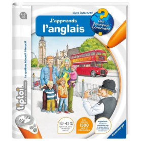 tiptoi, Livre interactif, J'apprends l'anglais, 4 ans, 13099003, Ravensburger tiptoi, Livre interactif, J'apprends l'anglais, 4 ans, 13099003, Ravensburger