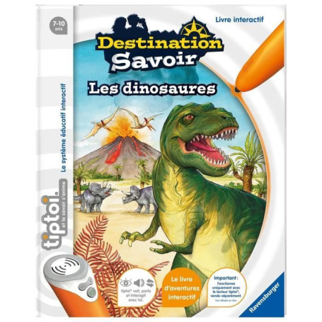 tiptoi, Livre interactif, Destination Savoir Les dinosaures, 7 ans, Ravensburger