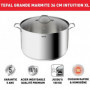 TEFAL B8647504 Marmite 36 cm inox. Tous feux dont induction. 20L. Poignées robus 116,99 €