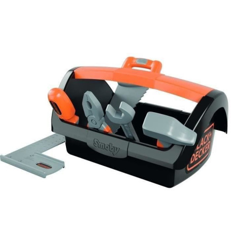 SMOBY - Black & Decker - Boite a Outils + 6 Outils - des 3 ans