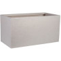 Pot de fleur - STRATA - Riven trough - Ø 38.5cm x 17.5cm H x 46.5cm L - Couleur pierre