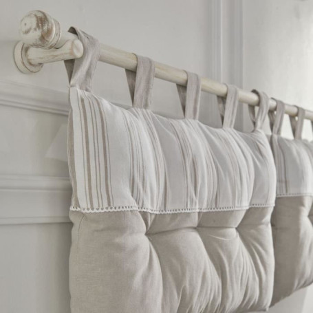 Tete de lit - TODAY - CHARME - Chambray x Slub Berenice - 45 x 70 cm