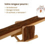 Accessoire rongeur - TYROL - Balançoire a bascule bois - 22 x 8,5 x 7 cm - Bois naturel