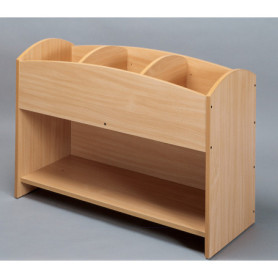 Bac à livres 3 cases - hêtre Bac à livres 3 cases - hêtre