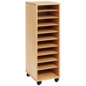 Colonne haute à cases - Hêtre Colonne haute à cases - Hêtre