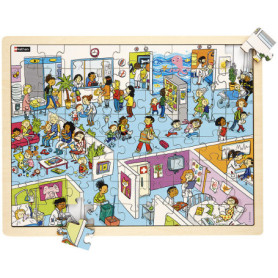 Maxipuzzle bois - L'hôpital Maxipuzzle bois - L'hôpital