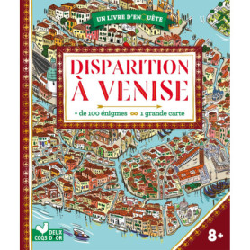Disparition à Venise - livre avec carte