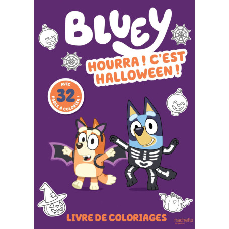Bluey - Livre de coloriages - Hourra ! C'est Halloween !