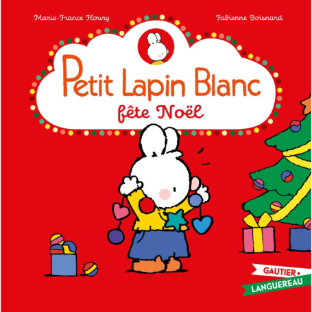 Petit Lapin Blanc fête Noël