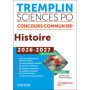 Tremplin Sciences Po Histoire Concours commun 2026-2027