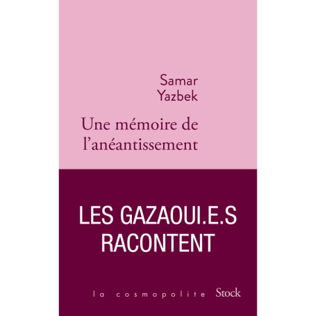 Une mémoire de l'anéantissement