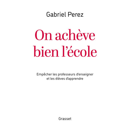 On achève bien l'école