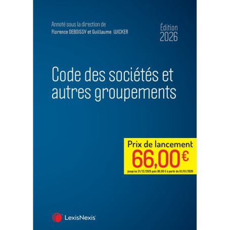 Code des sociétés et autres groupements 2026