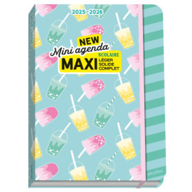Mini agenda scolaire 2025-2026 - COUVERTURE BUBBLE TEA Mini agenda scolaire 2025-2026 - COUVERTURE BUBBLE TEA