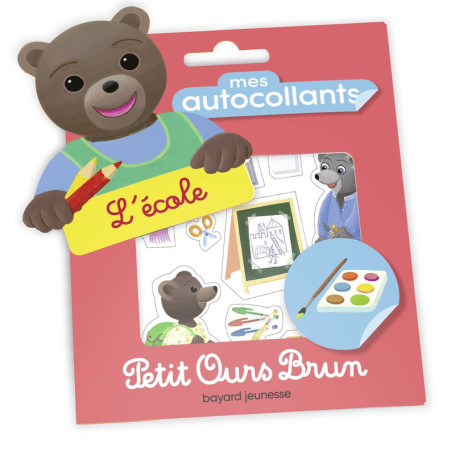 Petit Ours Brun - L'école - Premiers autocollants - Dès 3 ans