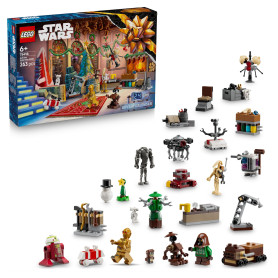 LEGO Star Wars Le Calendrier de l’Avent 2025 - Jeu pour Garçon ou Fille dès 6 Ans - Compte à Rebours Avant Noël avec 24 Surprise LEGO Star Wars Le Calendrier de l’Avent 2025 - Jeu pour Garçon ou Fille dès 6 Ans - Compte à Rebours Avant Noël avec 24 Surprise