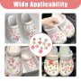 DmDoyy 12 PCS Accessoires De Chaussure En Strass, Pins Crocs Femme, Breloque Crocs, Accessoires Sakura, Ornements De Chaussure D