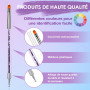 8 Pcs Double Extrémité Nail Art Dotting Pen avec 1 Brosse Éponge, Professionnel pour Nail Art, French Manucure et Dégradés, Idéa