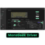 MONSGEEK Clavier Gaming FUN60 Pro à déclenchement Rapide, Switch magnétique 8k SP, Clavier HE, Filaire, Noir translucide à 60% (