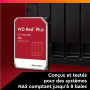 WD Red Plus Disque Dur Interne NAS 3,5" 12 to – Classe 7200 TR/Min, SATA 6 Go/s, CMR, 256 Mo de Cache