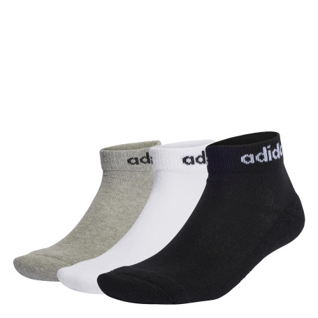 adidas Linear Ankle Cushioned Socks 3 Pairs Socks Mixte (lot de 3)