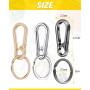 Caianwin 3 Pièces Mousqueton Porte Clé Porte Clef Mousquetons en Métal Porte-Clés Homme pour Accrocher dans Le Sac à Dos, Clés d