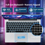 Tunhail Ordinateur Portable 15,6", Celeron N4000 Laptop 8Go DDR4 RAM 256Go SSD, 1920 * 1080 FHD IPS, PC Portable Ordinateur WiFi