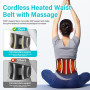 Naxup Ceinture Lombaire chauffante,Ceintur Dorsale Chauffante,Ceinture Massante Chauffante avec 3 Modes De Massage et 3 Niveaux 