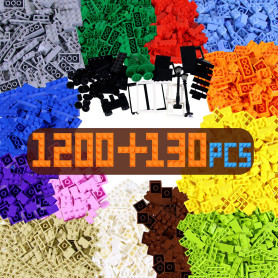 1330 pieces de briques Classiques, Briques Basiques Classiques Compatibles Avec Toutes Les Grandes Marques, En Plus Il Y A Des P