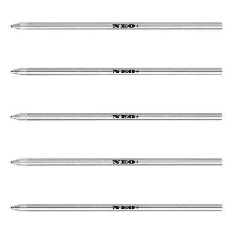 NEO+ Lot de 5 recharges pour stylo bille compatible avec Montblanc stylos. Compatible avec les stylos Meisterstuck Homage a W.A.