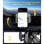 Miracase 2025 Support Téléphone Voiture [Crochet Métallique Fort] Bouche D'aération Porte Téléphone Voiture, Rotation 360° & Opé