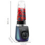 Moulinex Blend Up, Mini blender puissant, 1000W, 8 programmes automatiques, Glace pilée LM19H4F0, Bleu