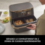 NINJA Foodi FlexDrawer Air Fryer 2 Compartiments Avec Séparateur Amovible, Grande Capacité 10,4L, Air Fryer 7-en1, Max 240°C, Pi