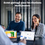HONGO Moniteur Portable, Laptop Écran Portable 15,6" 1080P IPS Écran PC Portable Haut-parleurs Intégrés, Moniteur pour Ordinateu