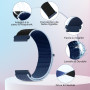 YONGBB 22mm Bracelet Montre en Nylon pour Xiaomi Redmi Watch 5 Active/5 Lite/Watch S4/Garmin Venu 3/Venu 2/Forerunner 255/265/Am