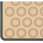 Amazon Basics Lot de 2 Rectangulaire Silicone Tapis de cuisson pour macarons, Beige,gris, 41.9L x 29.5l cm