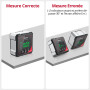 XUNTOP 4 * 90° Inclinomètre Numérique Rechargeable avec Écran LCD IP54 Mesureur d'Angle Digital avec 4 Faces Magnétiques Niveau 