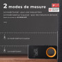 HOTO Télémètre Laser Numérique Bluetooth, Mètre Laser Rechargeable, 0,05 – 30m, Précision ±2 mm, m/ft Unités Commutables, Charge
