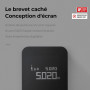 HOTO Télémètre Laser Numérique Bluetooth, Mètre Laser Rechargeable, 0,05 – 30m, Précision ±2 mm, m/ft Unités Commutables, Charge