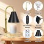 XSS Chauffe-Bougie, Lampe avec Minuterie et Variateur, Parfumée Réglable en Hauteur, Cadeau pour Maman pour Bougies, Maison, Cha
