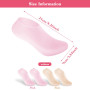 2 paires de chaussettes en silicone pour femme, chaussettes en gel doux, chaussettes à l'aloès, chaussettes hydratantes pour les